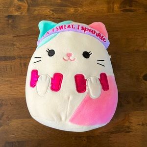 Workout kitty squishmallow small 8inch